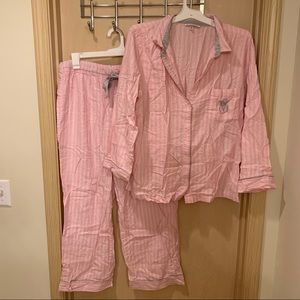 Victorias Secret Striped Pajamas